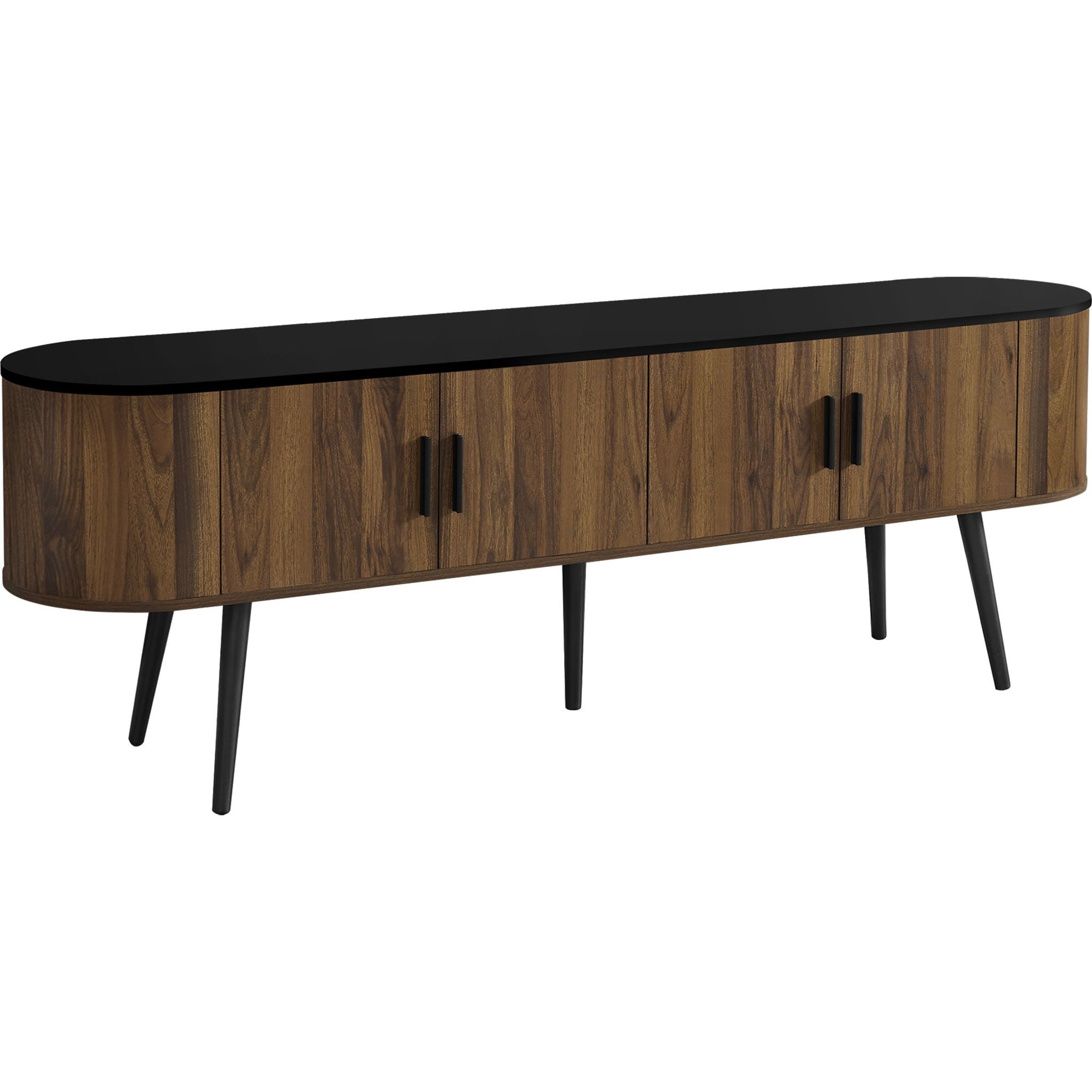 Meuble TV 72 - Noir/Marron