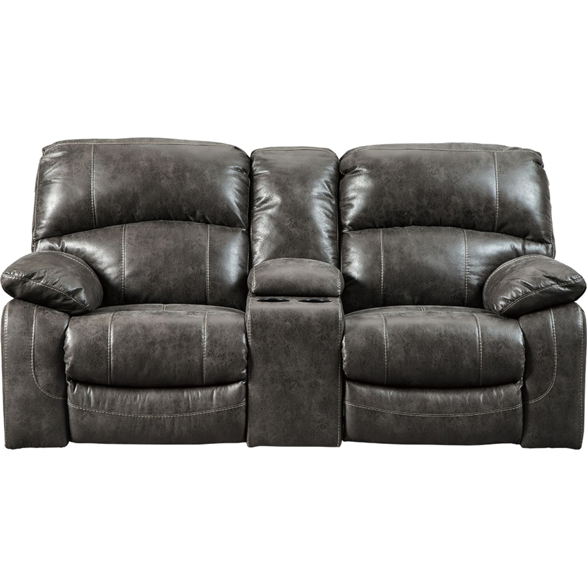 Causeuse inclinable électrique Dunwell avec console - Acier