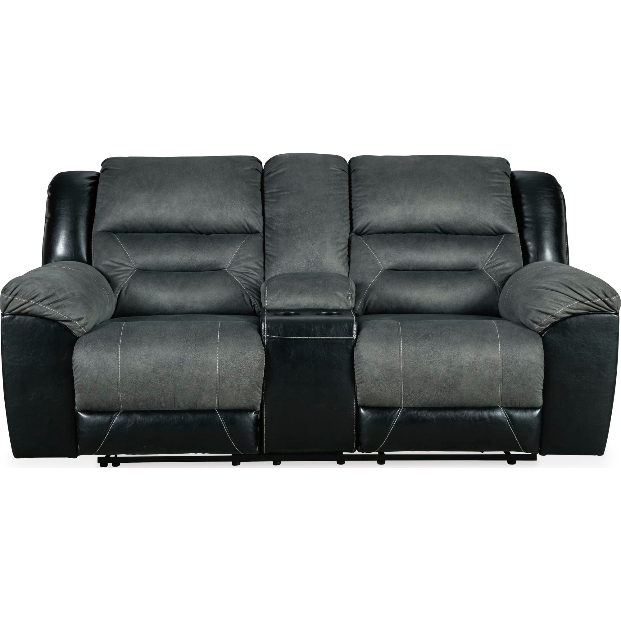 Causeuse inclinable Earhart avec console - Ardoise