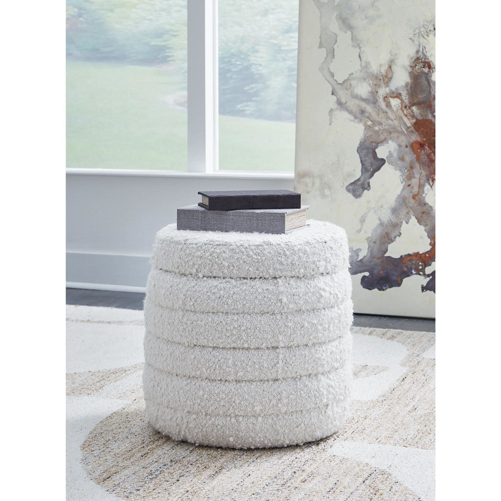 Pouf de rangement Duntler - Ivoire