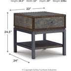 Table d'appoint Derrylin - Marron