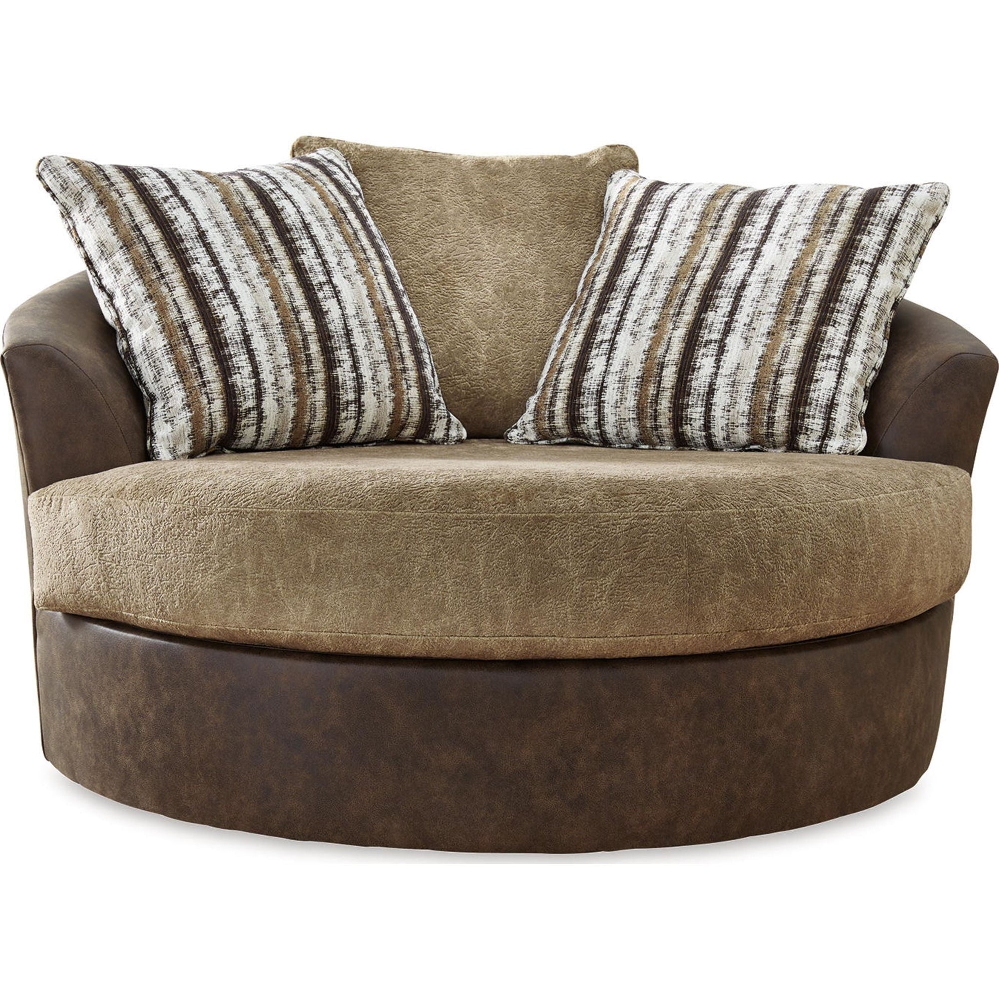 Chaise pivotante Alesbury - Chocolat