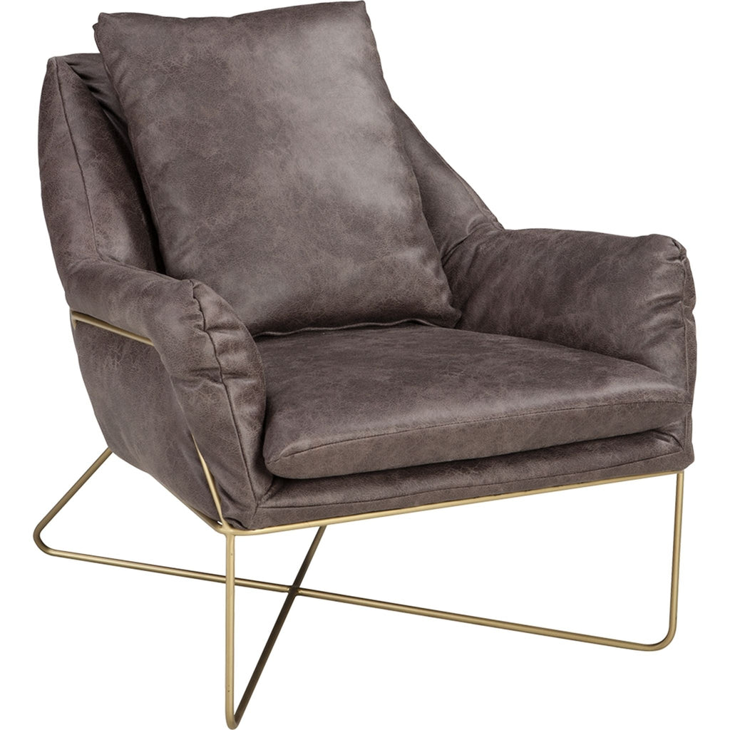 Fauteuil d'appoint Crosshaven - Gris foncé