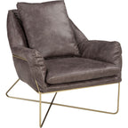 Fauteuil d'appoint Crosshaven - Gris foncé