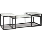 Lot de 3 tables Donnesta - Blanc