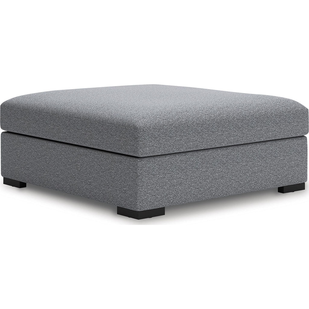 Pouf d'appoint surdimensionné Bealton - Sel et poivre