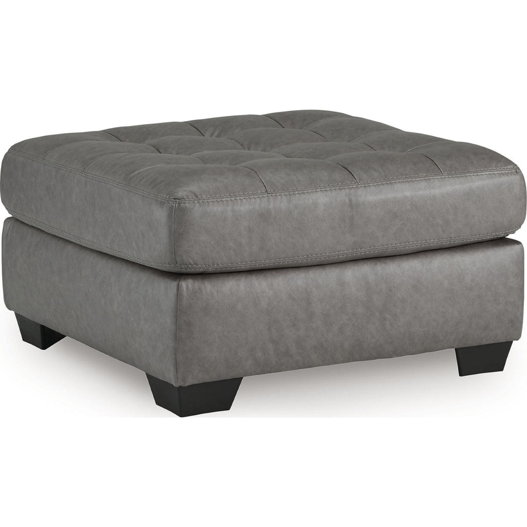 Pouf d'appoint surdimensionné Clairette Court - Alliage