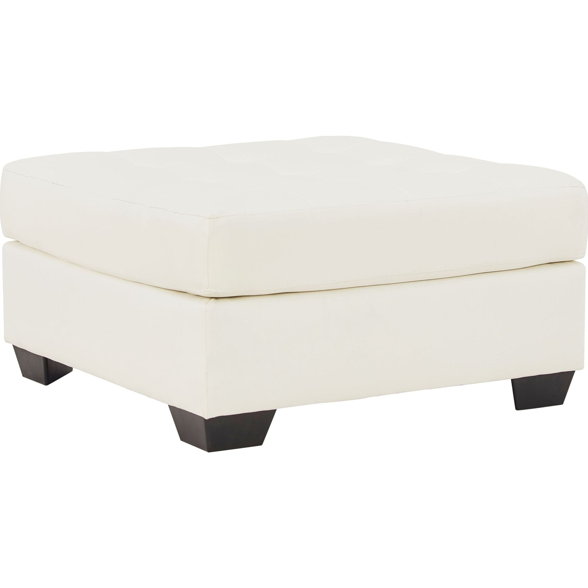 Pouf d'appoint surdimensionné Donlen - Blanc