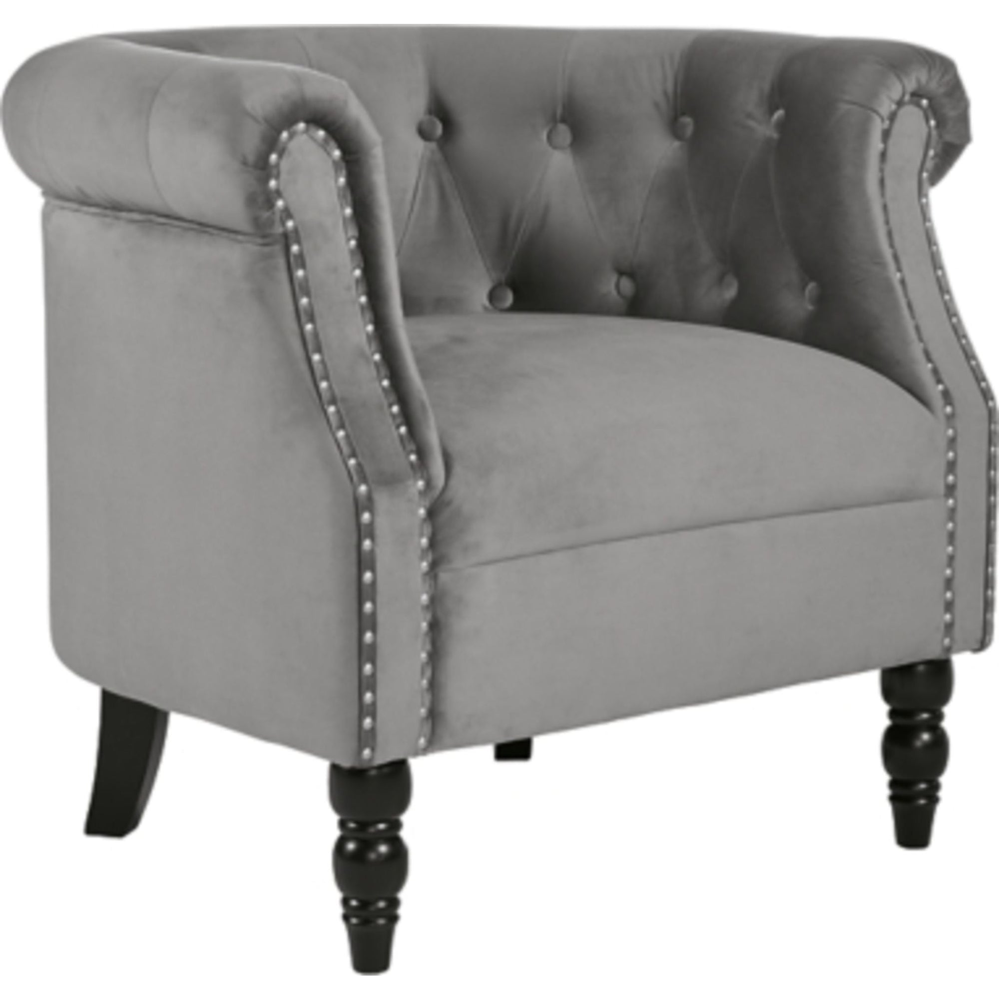 Fauteuil d'appoint Deaza - Gris