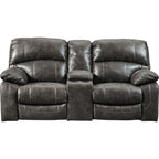 Causeuse inclinable électrique Dunwell avec console - Acier