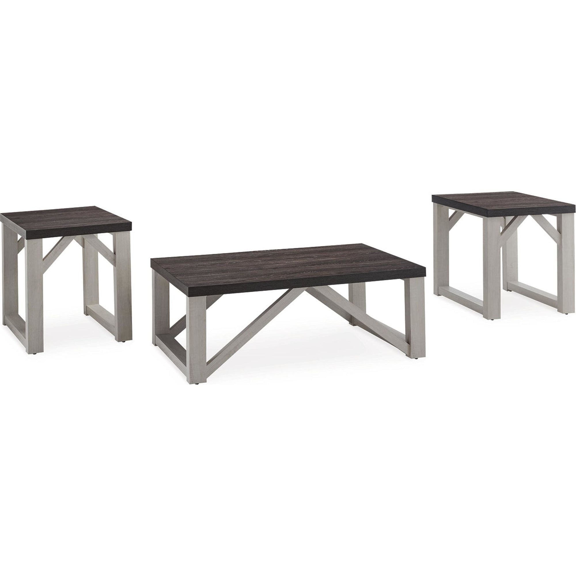 Lot de 3 tables Dorrinson - Blanc antique