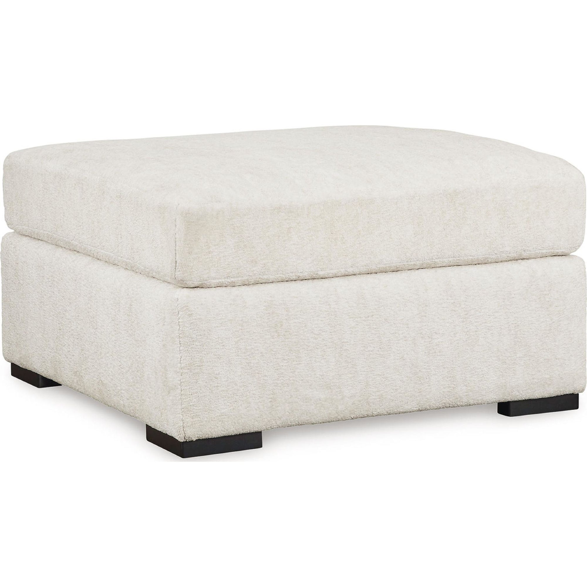 Pouf d'appoint surdimensionné Chessington - Ivoire