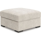 Pouf d'appoint surdimensionné en peluche câline - Arctique