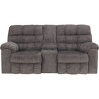Causeuse inclinable avec console Acieona - Ardoise