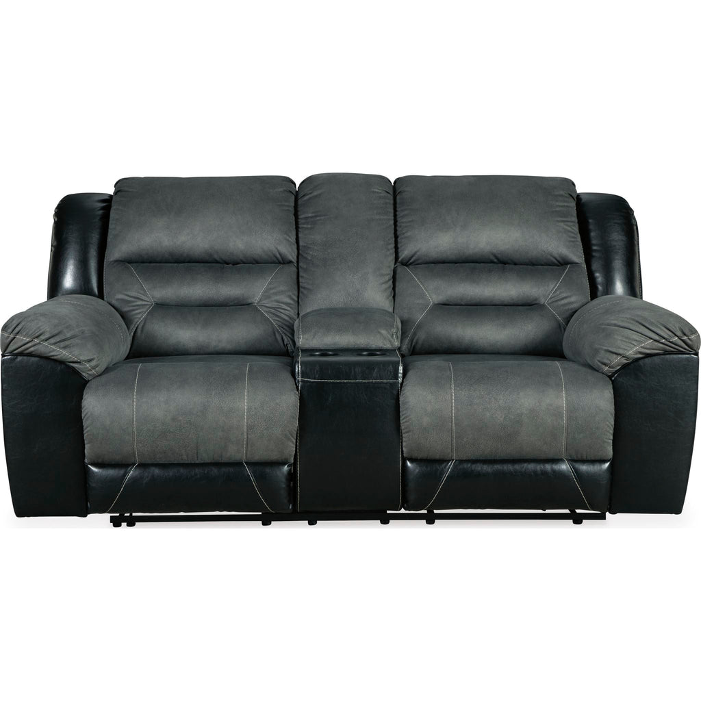 Causeuse inclinable Earhart avec console - Ardoise