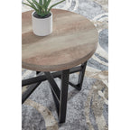 Lot de 3 tables Deanlee - Brun grisâtre/noir