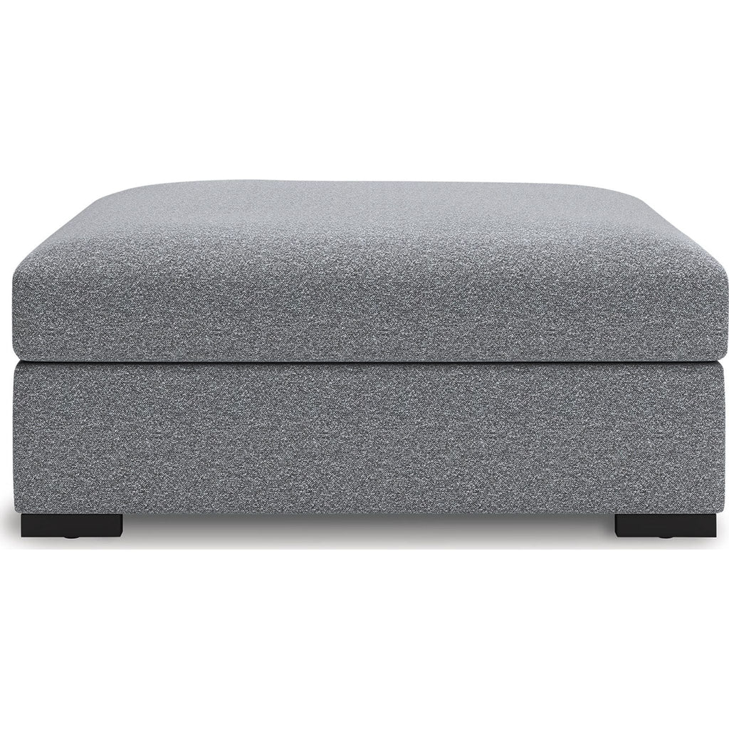 Pouf d'appoint surdimensionné Bealton - Sel et poivre