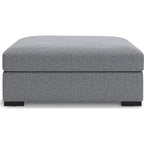 Pouf d'appoint surdimensionné Bealton - Sel et poivre