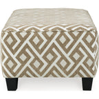 Pouf d'appoint surdimensionné Dovemont - Mastic