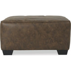 Pouf d'appoint surdimensionné en abalone - Chocolat