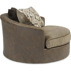 Chaise pivotante Abalone - Chocolat