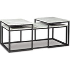 Lot de 3 tables Donnesta - Blanc