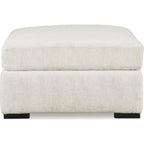 Pouf d'appoint surdimensionné Chessington - Ivoire