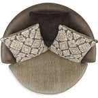 Chaise pivotante Abalone - Chocolat