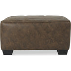 Pouf d'appoint surdimensionné en abalone - Chocolat