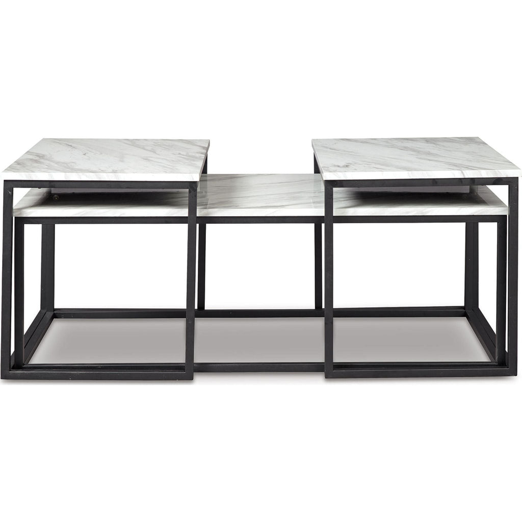 Lot de 3 tables Donnesta - Blanc