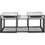 Lot de 3 tables Donnesta - Blanc
