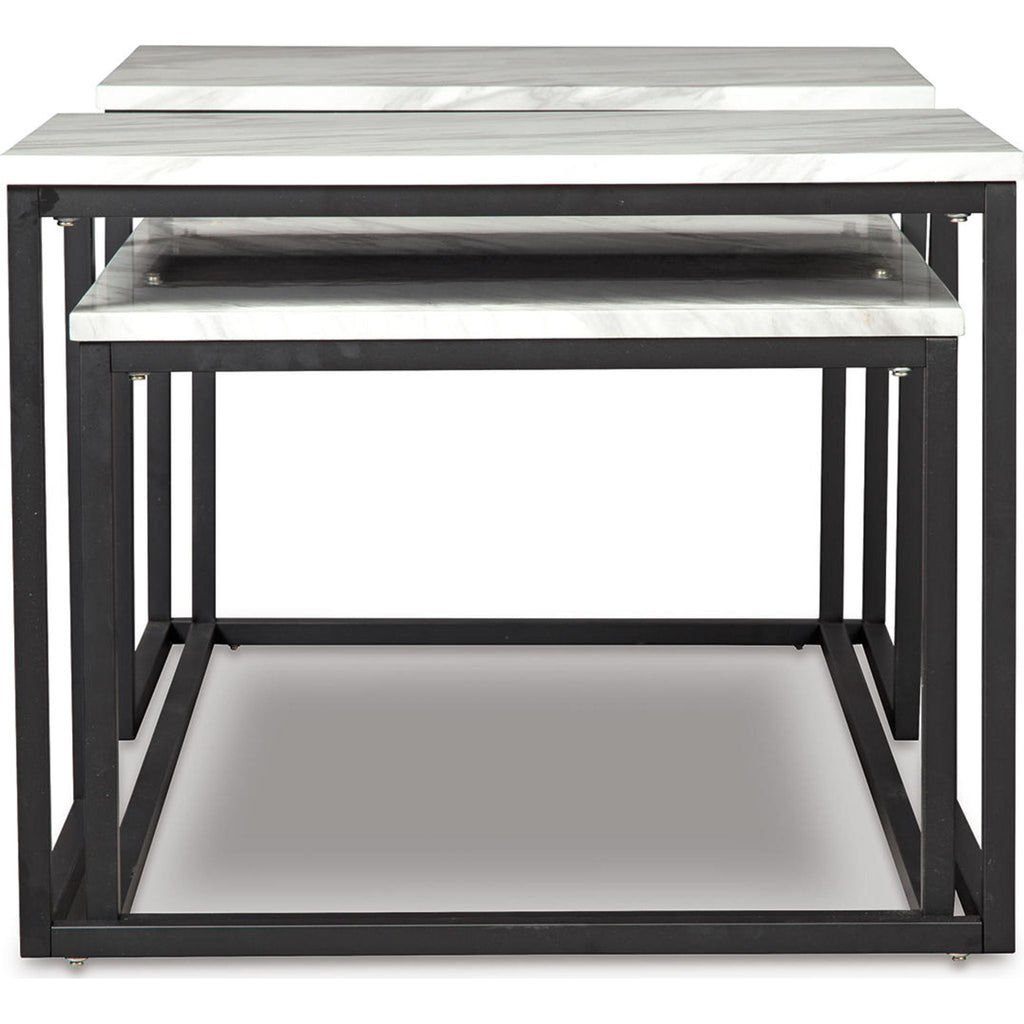 Lot de 3 tables Donnesta - Blanc