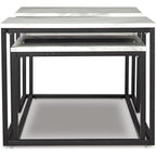 Lot de 3 tables Donnesta - Blanc