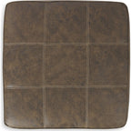 Pouf d'appoint surdimensionné en abalone - Chocolat