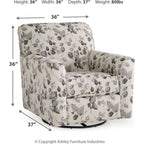 Chaise pivotante Abney - Platine