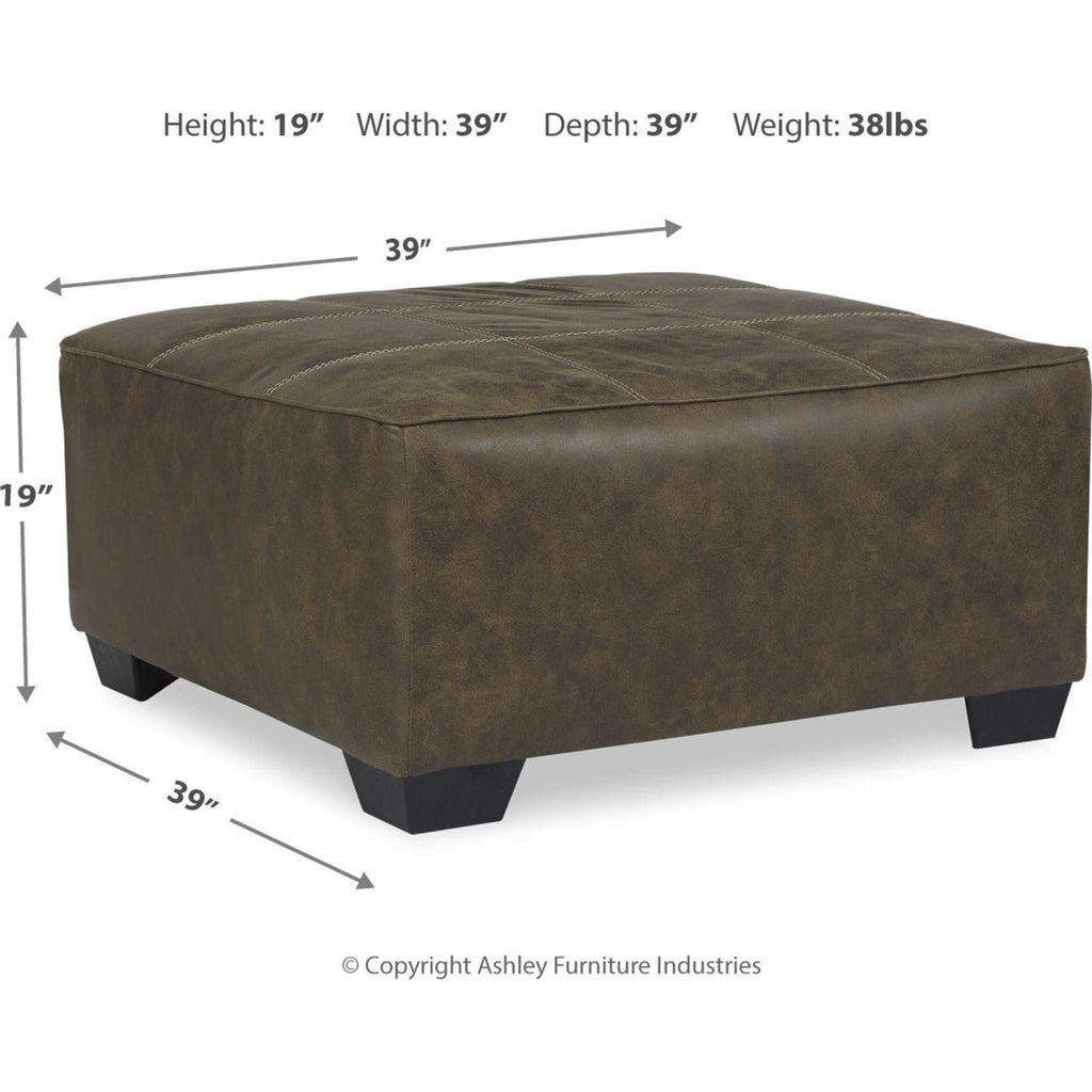 Pouf d'appoint surdimensionné en abalone - Chocolat