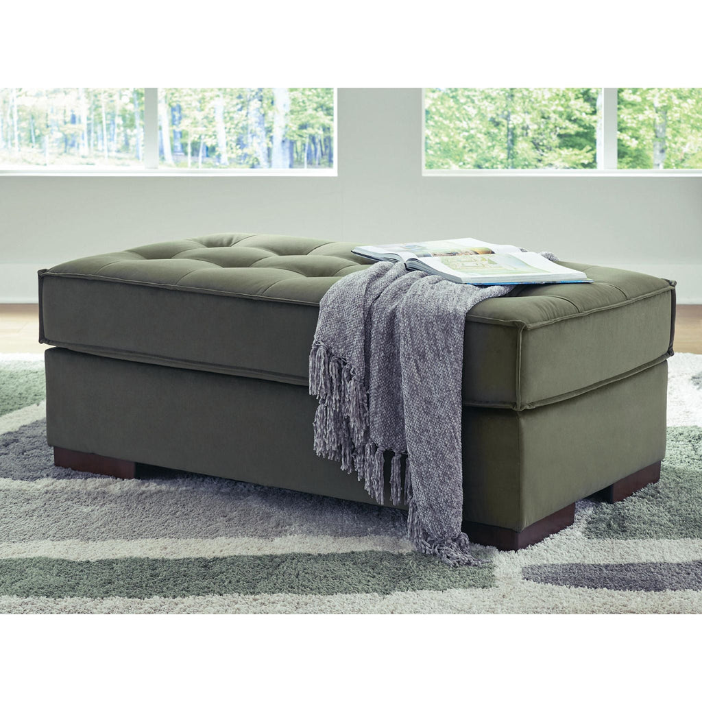Pouf d'appoint surdimensionné Caspian-Town - Olive