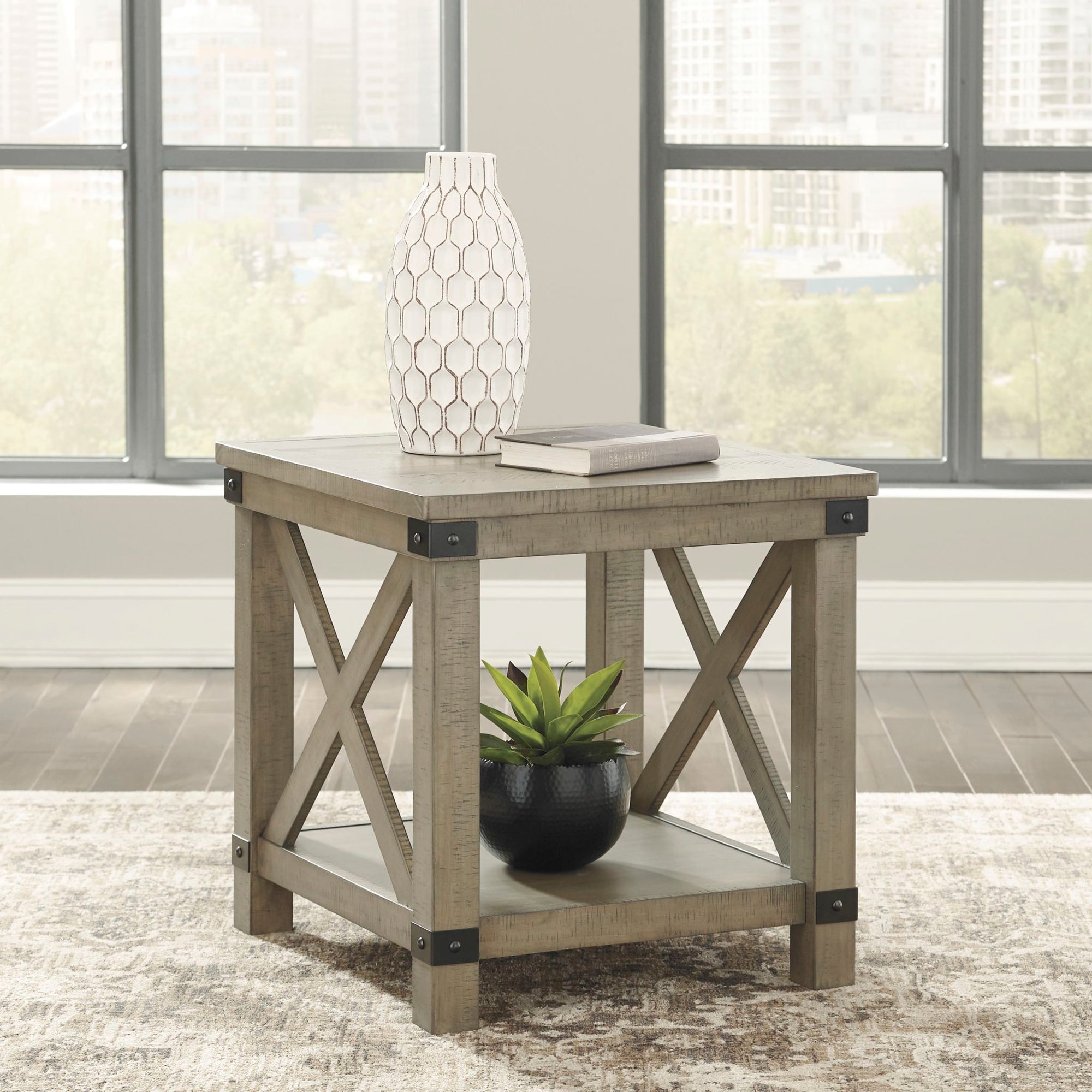Table d'appoint Aldwin - Gris