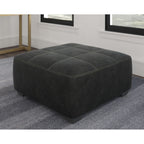 Pouf d'appoint surdimensionné Bilgray - Étain