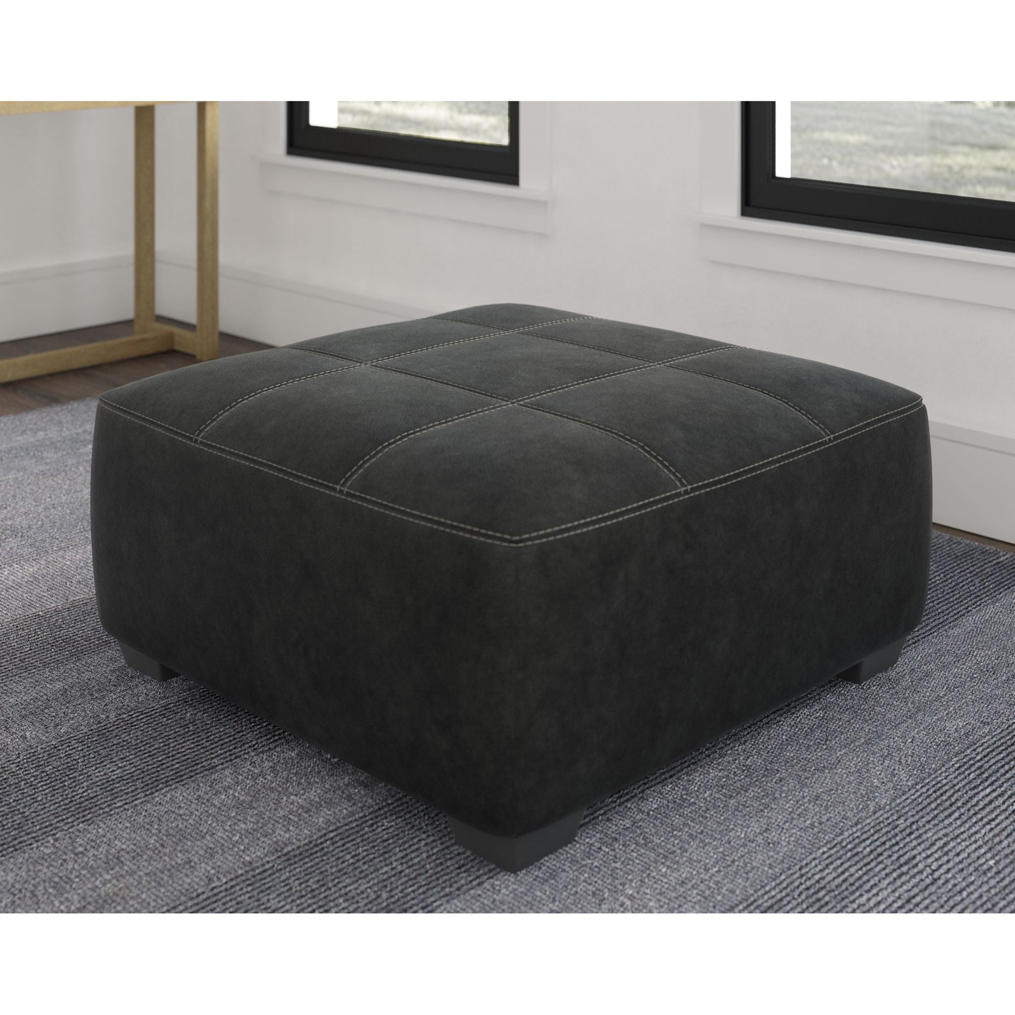 Pouf d'appoint surdimensionné Bilgray - Étain