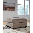 Pouf d'appoint surdimensionné Cannonbrook - Noix de muscade