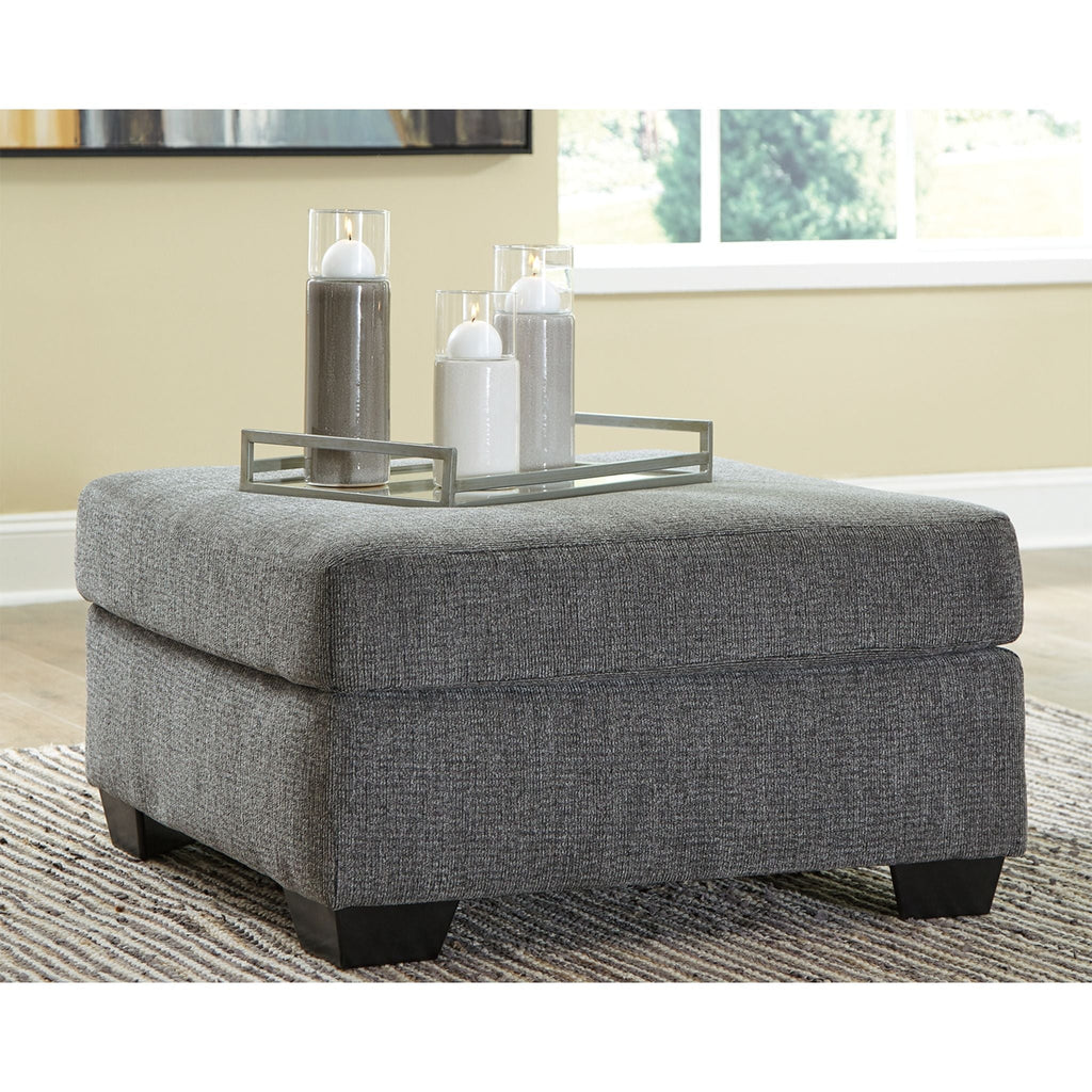 Pouf d'appoint surdimensionné Dalhart - Anthracite
