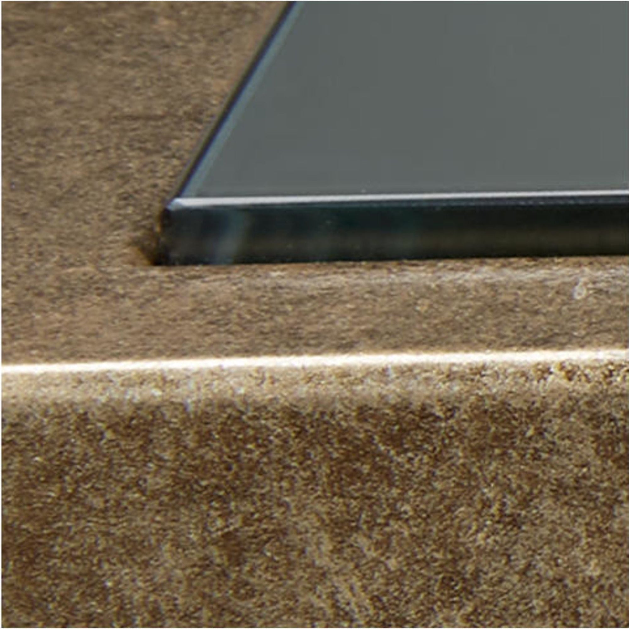 Table d'appoint Cloverty - Finition or vieilli