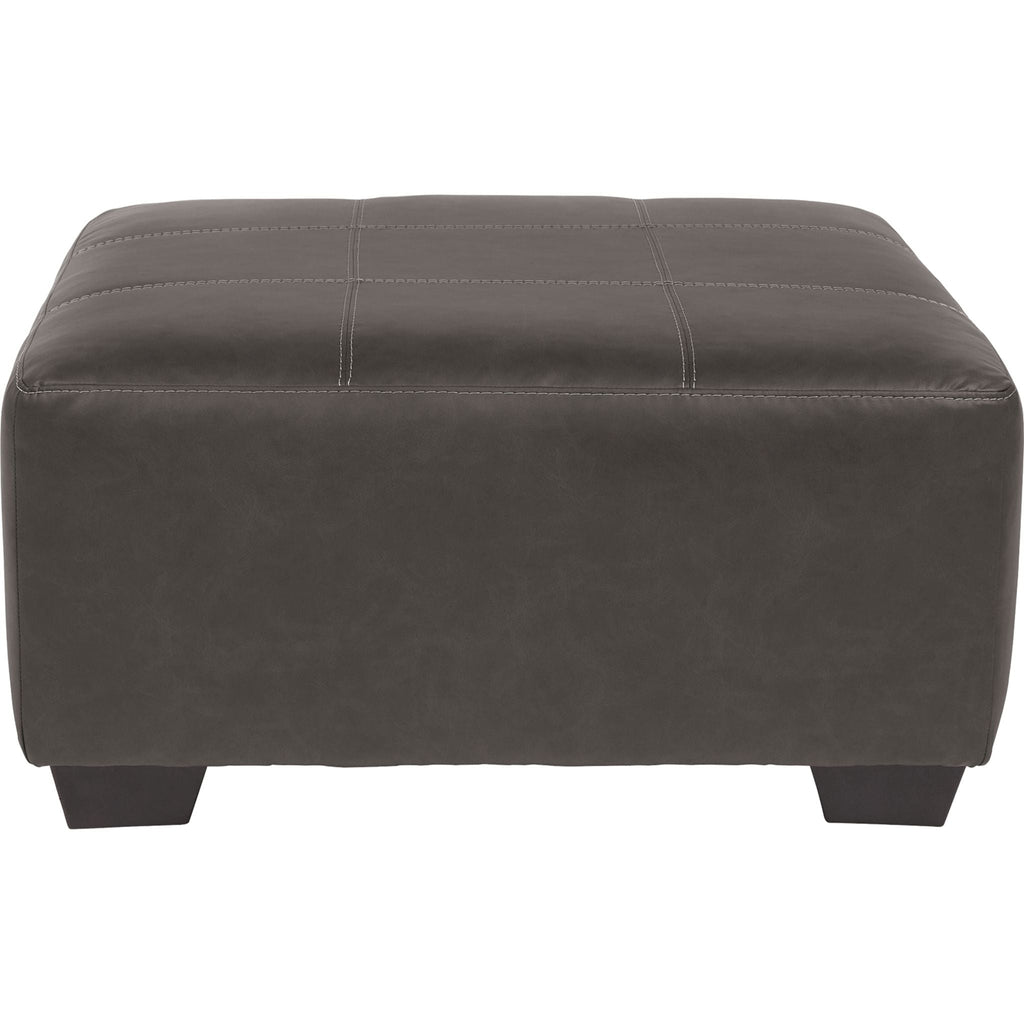 Pouf d'appoint surdimensionné Aberton - Gris
