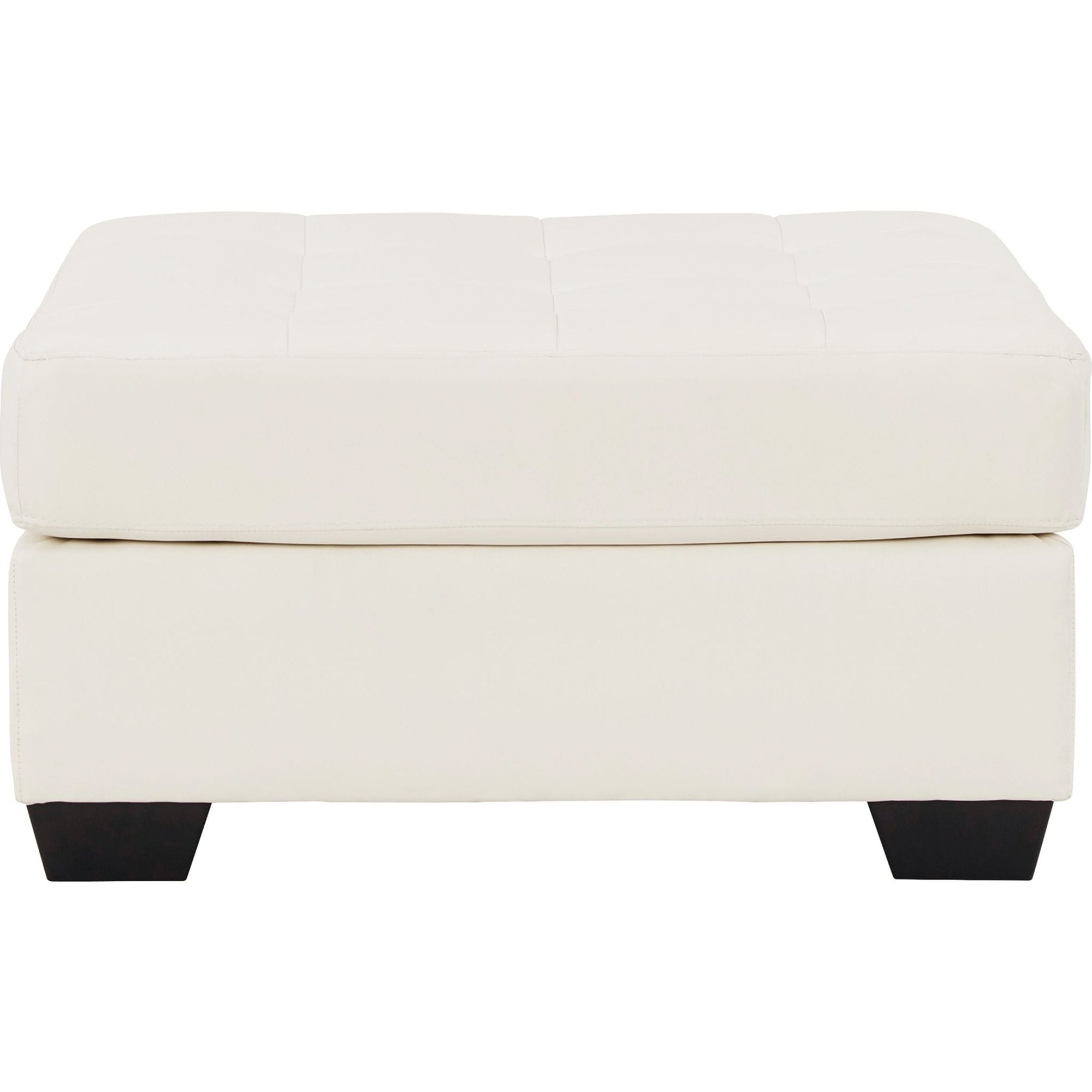 Pouf d'appoint surdimensionné Donlen - Blanc