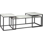 Lot de 3 tables Donnesta - Blanc