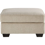 Pouf d'appoint surdimensionné Decelle - Mastic