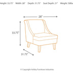 Fauteuil d'appoint Clarinda - Gris