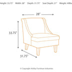 Fauteuil d'appoint Clarinda - Crème