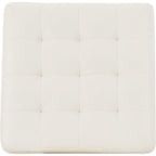 Pouf d'appoint surdimensionné Donlen - Blanc
